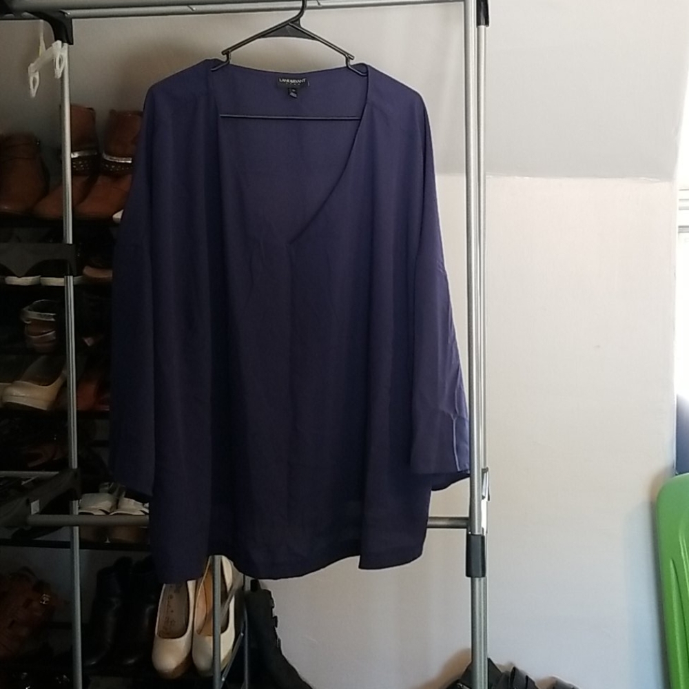 Deep blue blouse